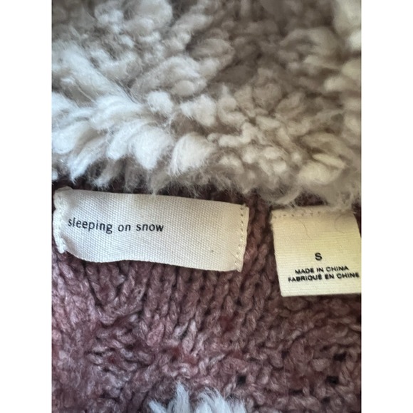Anthropologie Sleeping‎ on Snow Sweater Women S Cream Cardigan Twee Academia Y2K - Picture 3 of 3